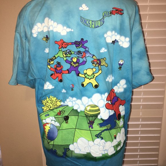 New Dead Songs Filled the Air Parachuting Bears T Shirt XL  Box Lb1 - Picture 7 of 10